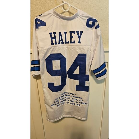 Autographed Charles Haley Jersey #94 Dallas Cowboys 5X SB Champ NFL HOF 2015 2XL - Picture 1 of 8